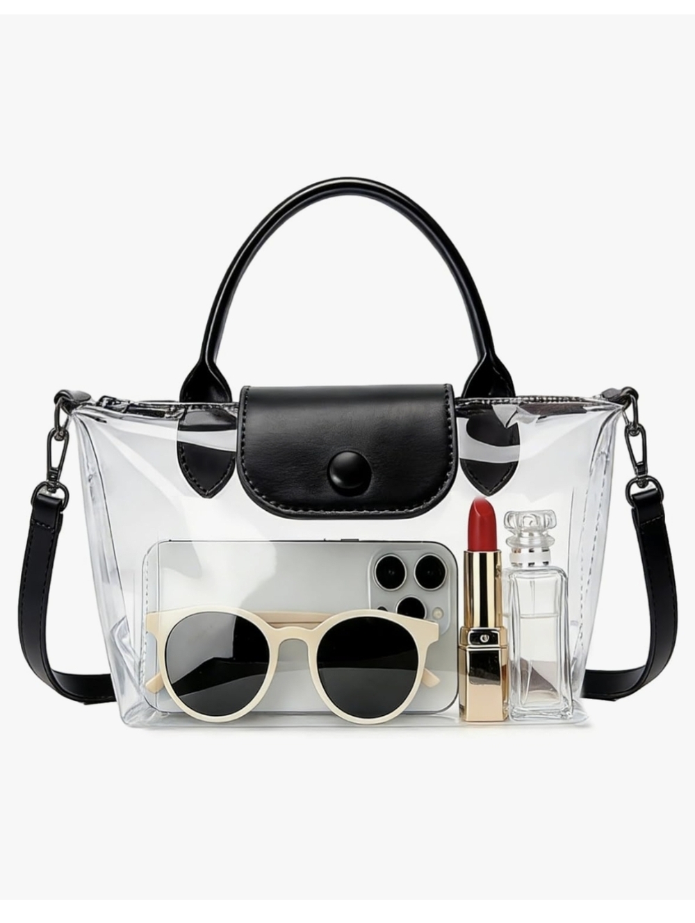 Stadium-Approved Clear Crossbody Bag